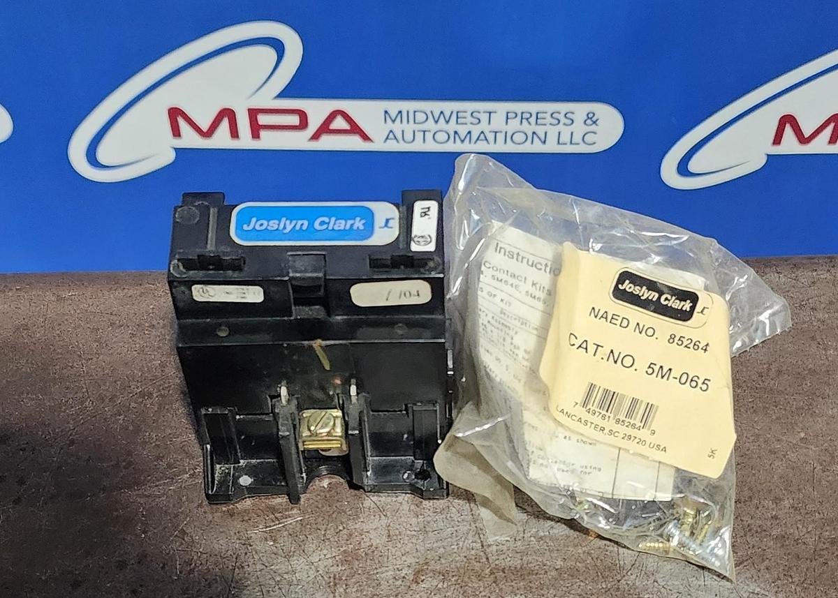 Used Joslyn Clark 7001-5150-11 / 40A 500VDC DC Drive Contactor