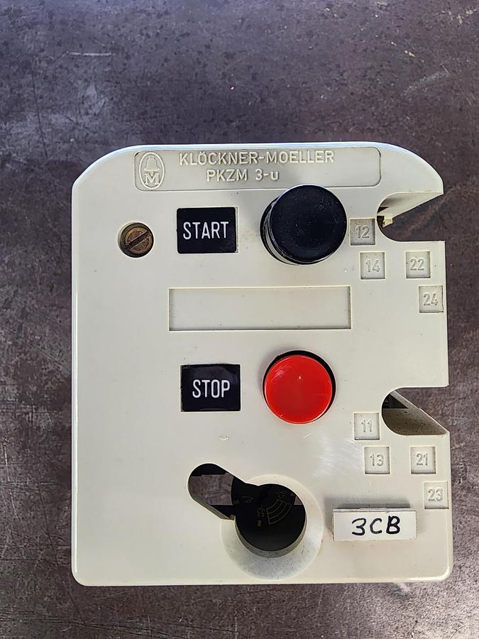 Used Klockner-Moeller PKZM3-10-U-NA Manual Motor Starter