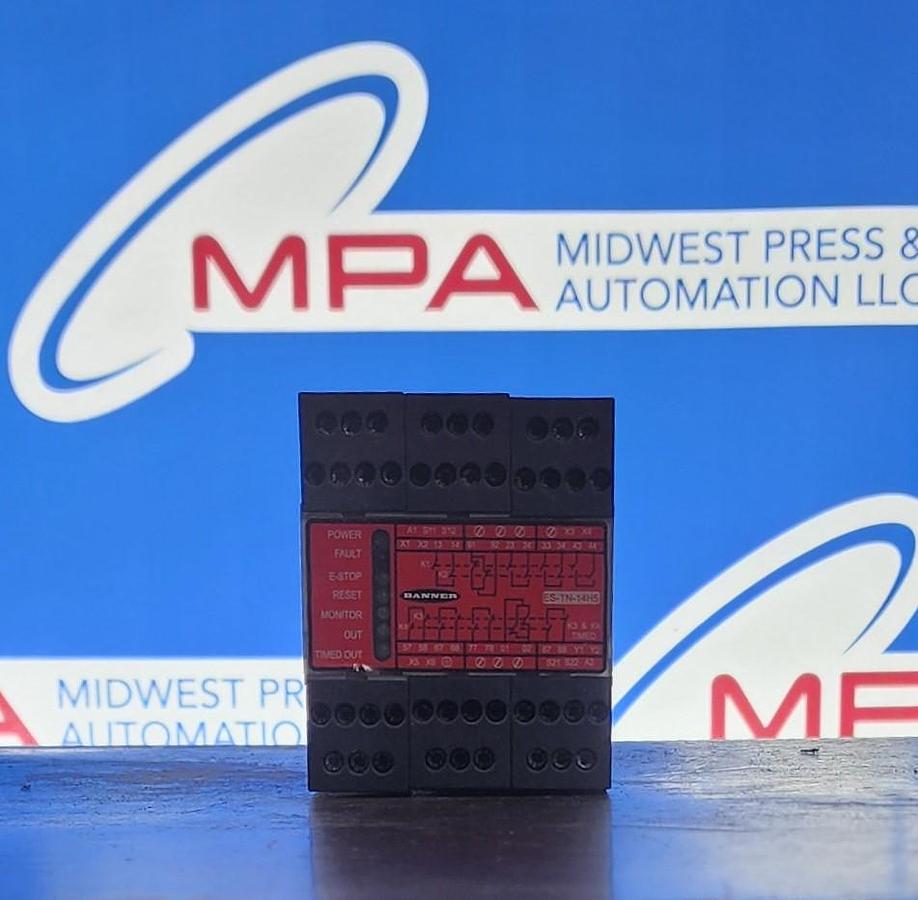 Used Banner ES-TN-14H5 Safety Module Relay
