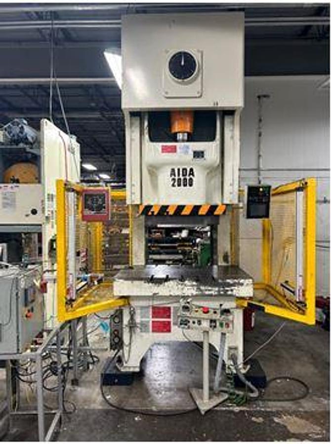 Used 220 TON AIDA MODEL NC1-2000(2)E GAP FRAME PRESS