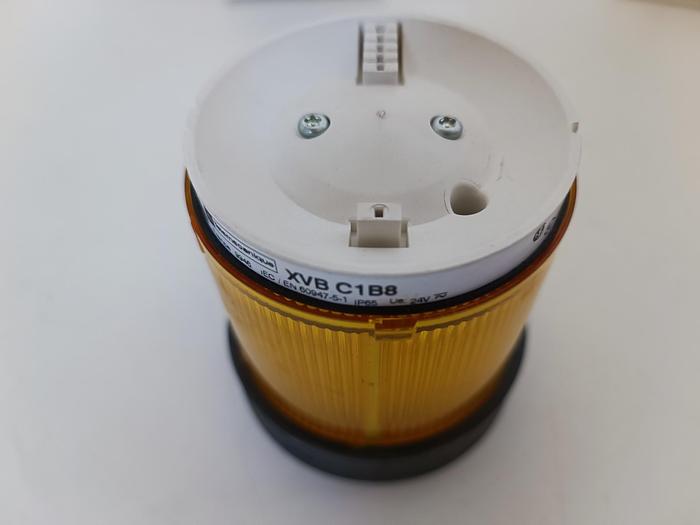 2 Stück stapelbare LED Signalleuchte, gelb, XVB C1B8, Telemechanique neuwertig