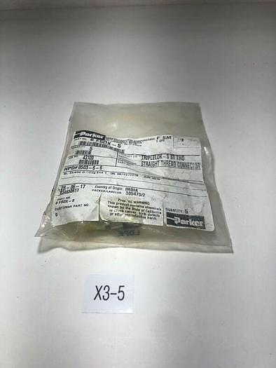 6F50X-S Parker straight thread connector with O-ring 6 F50X-S (Lot Of 5)