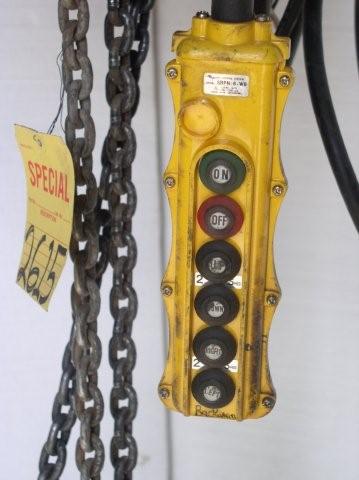 Used 4,000 lb. Columbus McKinnon Model R Electric Hoist; Motorized Trolley