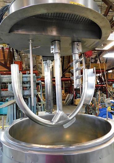 Used 80 GALLON GROEN TWIN ACTION AGITATED KETTLE - S/S - JACKETED