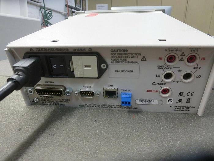 Used Fluke, 8845A,Multimeter,Precision,6 1/2 Digit,Weak Display,For Parts &/Or Repair