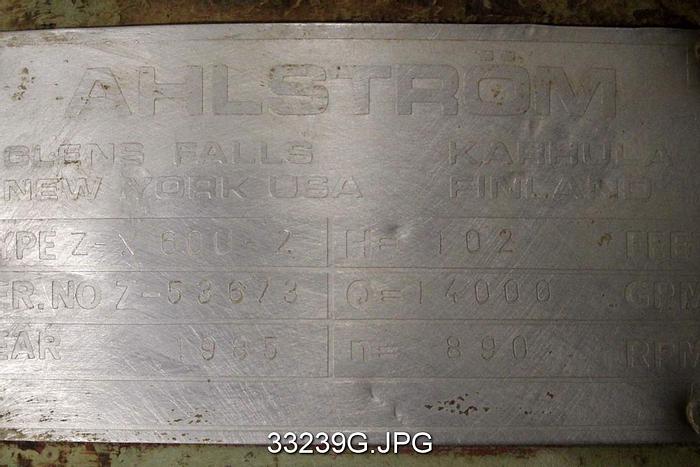 Used Sulzer Z-X6OU-2 24x24 Fan Pump #33239