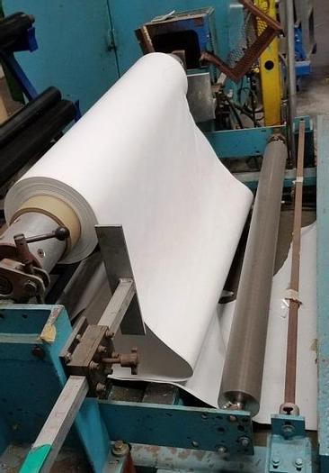 Used 64" WIDE DUSENBERY 815 DUPLEX SLITTER REWINDER CANTILEVERED