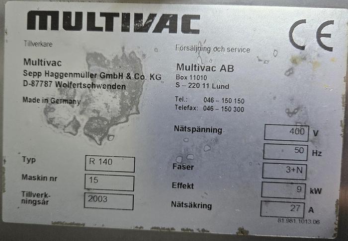 Used MULTIVAC R 140