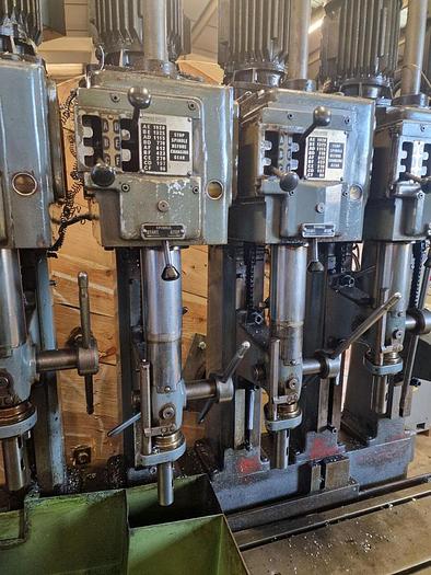Used POLLARD 150A/6 SIX SPINDLE IN-LINE DRILL