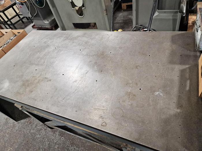 Used WINDLEY CAST IRON SURFACE TABLE 72" x 36"