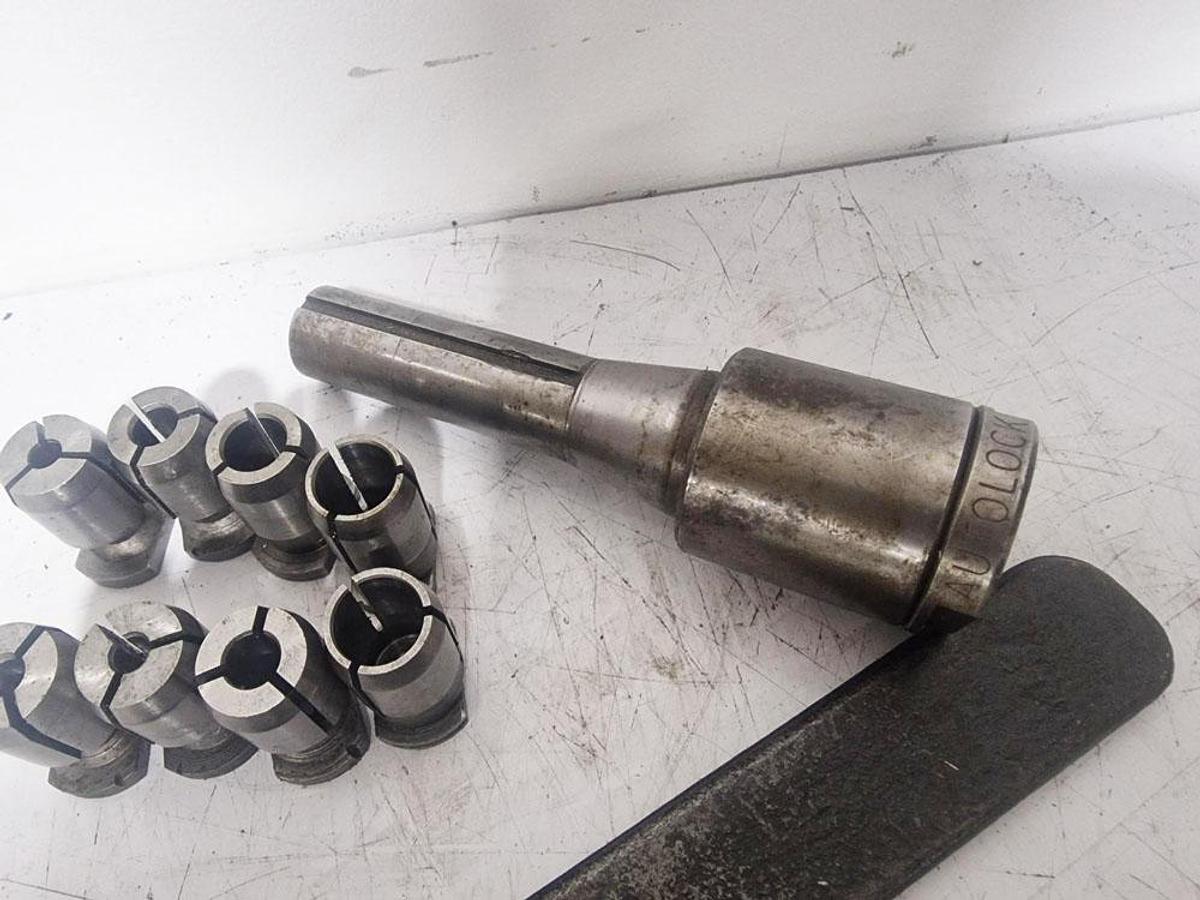 Used CLARKSON R8 AUTOLOCK COLLET CHUCK & COLLETS