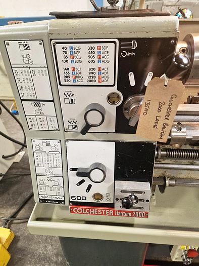 Used COLCHESTER BANTAM 2000 11" x 30" GAP BED CENTRE LATHE
