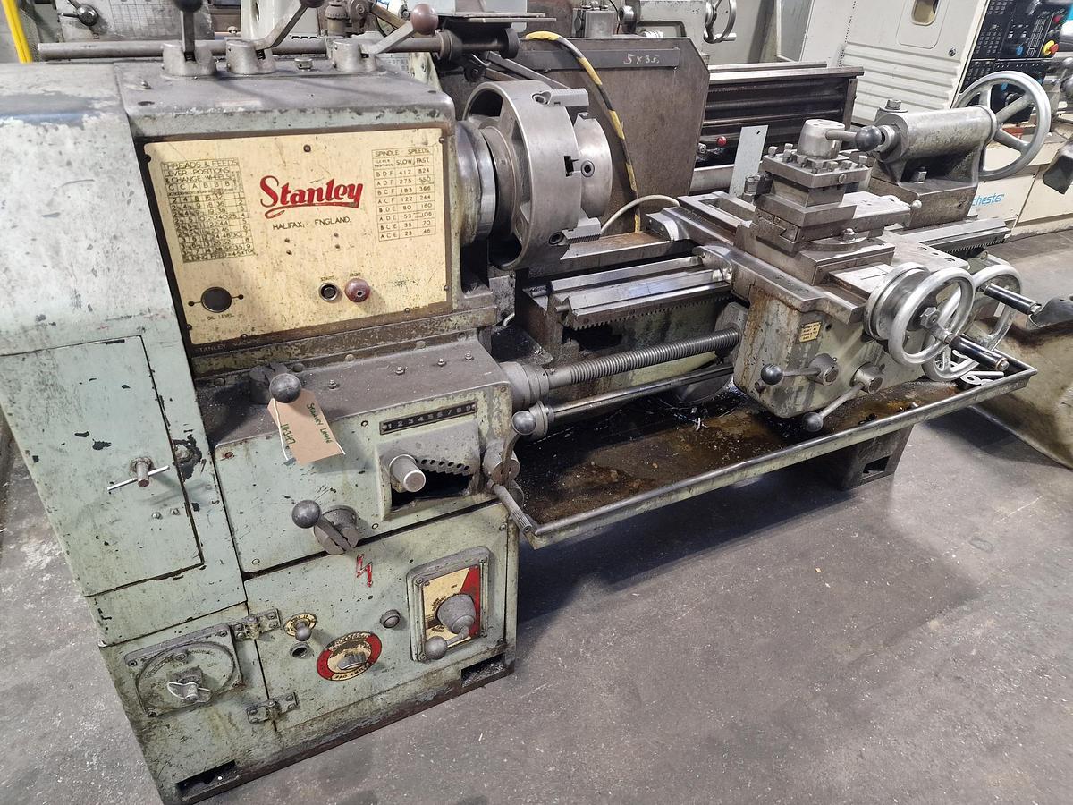 Used STANLEY 14" x 40" GAP BED CENTRE LATHE