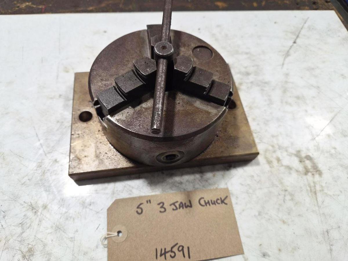 Used BURNERD 5" 3 JAW CHUCK