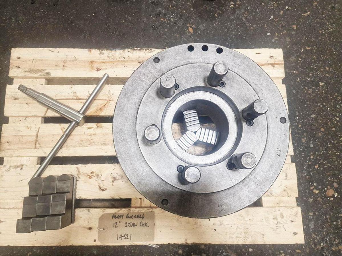 Used PRATT BURNERD 12" 3 JAW CHUCK