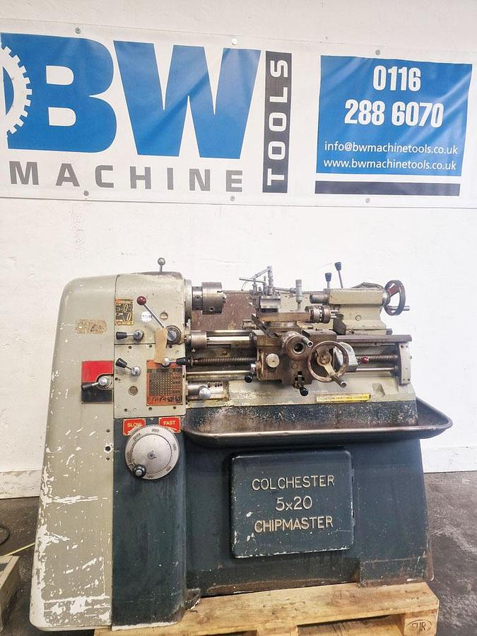 Used COLCHESTER CHIPMASTER 10" x 20" STRAIGHT BED CENTRE LATHE