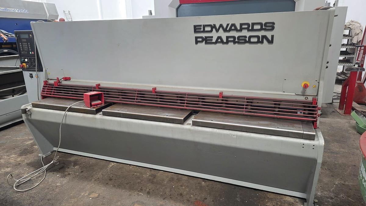 Used 1999 EDWARDS PEARSON VR 3070mm x 6.5mm Capacity Hydraulic Variable Rake Guillotine Shear