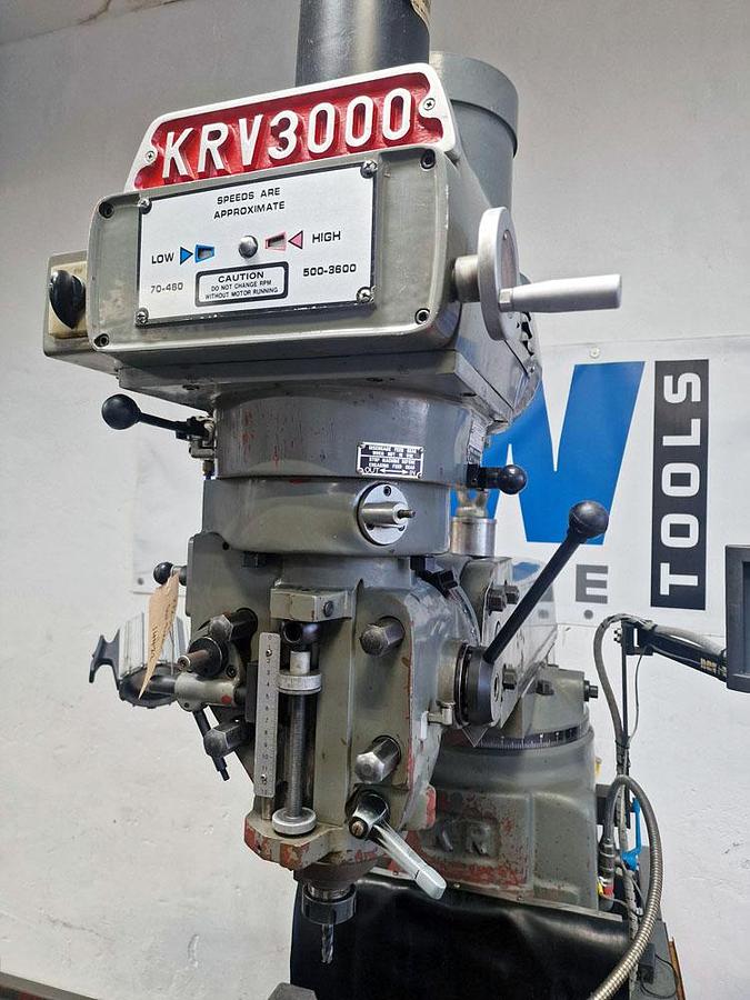 Used XYZ KRV 3000 SLV HEAVY DUTY TURRET MILL