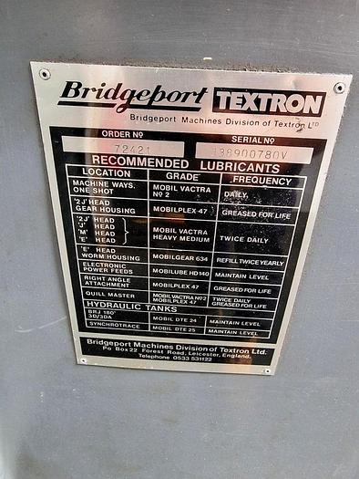 Used BRIDGEPORT BRJ TURRET MILL