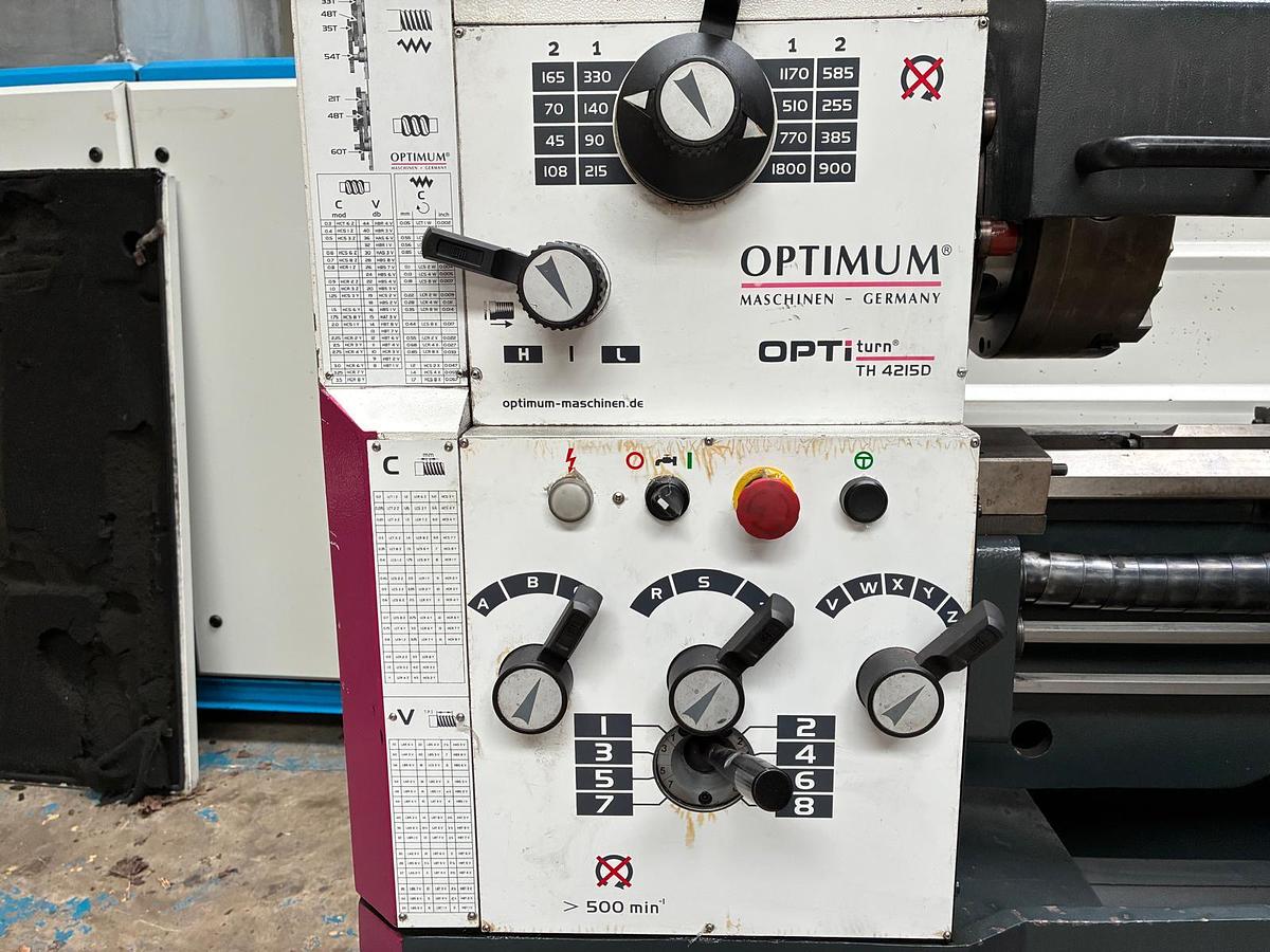 Used 2020 OPTIMUM TH4215D 420 x 1500 mm CENTRE LATHE