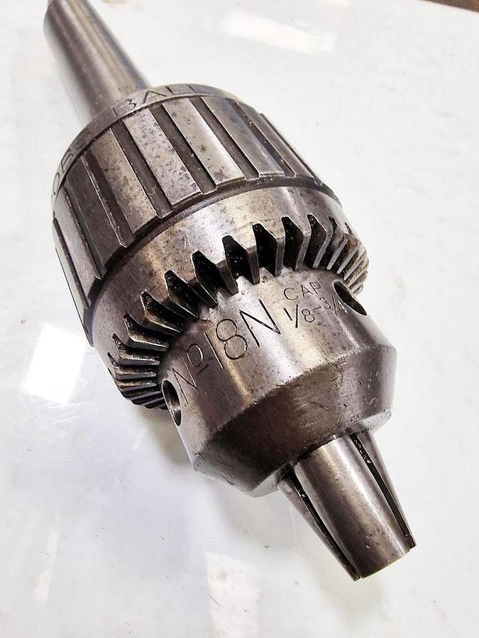 Used JACOBS NO 18N 1/8" - 3/4" BALL BEARING SUPER CHUCK