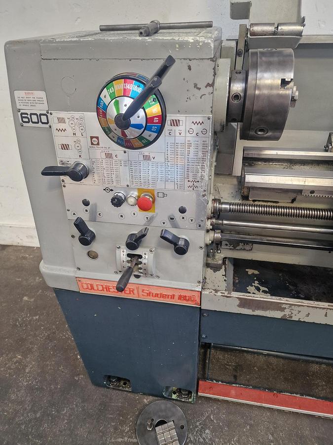 Used COLCHESTER STUDENT 1800 13" x 25" STRAIGHT BED CENTRE LATHE