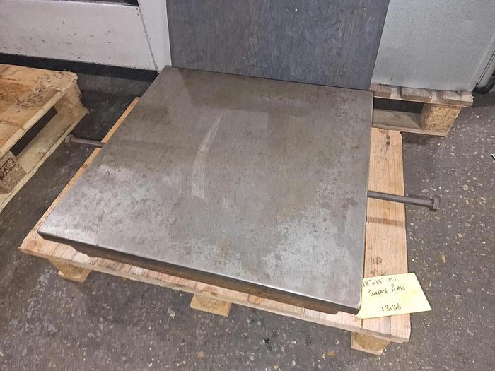 Used WINDLEY CAST IRON SURFACE PLATE 18" x 18"