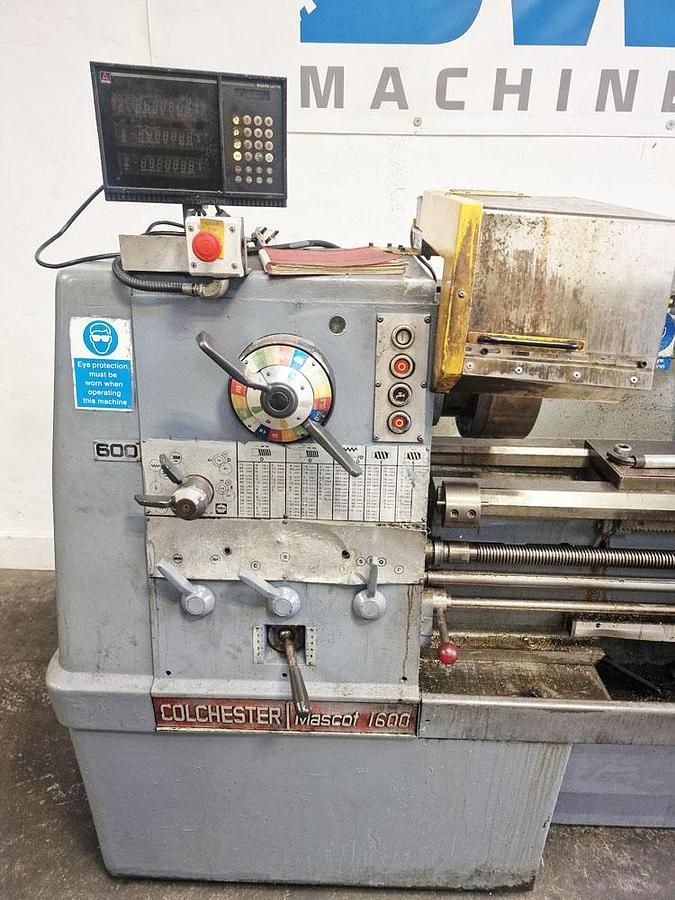 Used COLCHESTER MASCOT 1600 17" x 60" GAP BED CENTRE LATHE