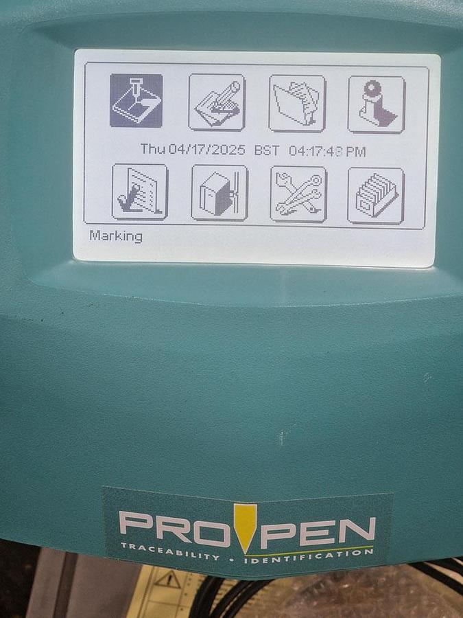 Used 2014 PRO PEN 5000 LASER ETCHING MACHINE
