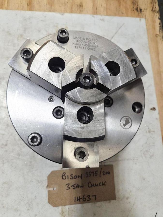 Used BISON  3375/200 3 JAW CHUCK