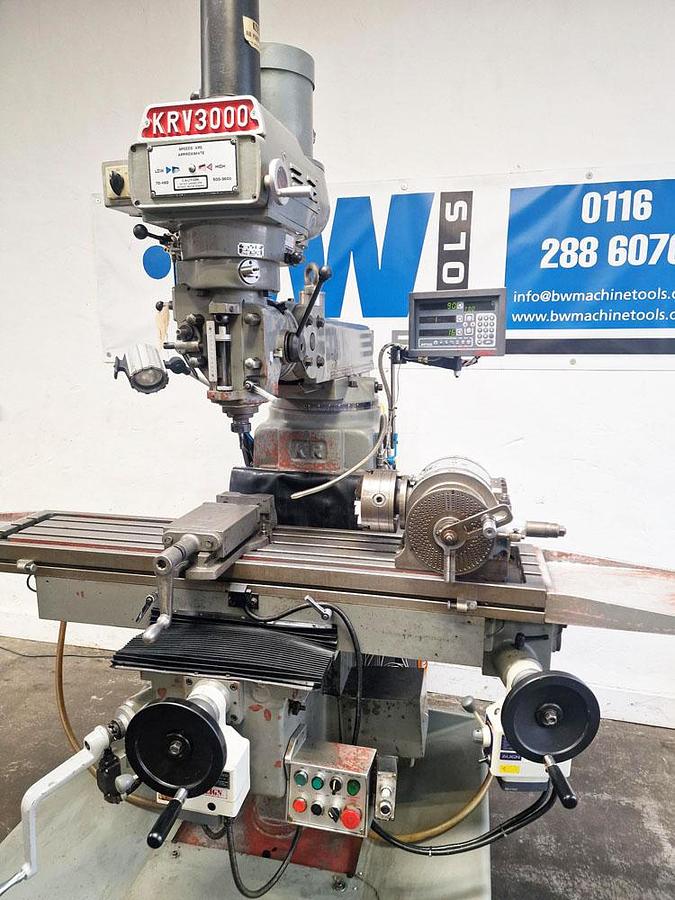 Used XYZ KRV 3000 SLV HEAVY DUTY TURRET MILL