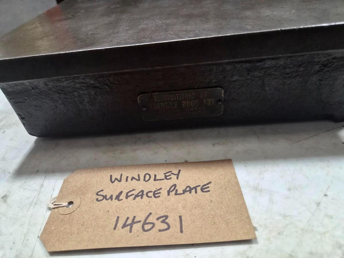 Used WINDLEY CAST IRON SURFACE PLATE