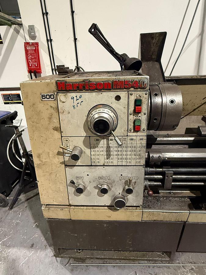 Used HARRISON M540 20" x 120" GAP BED CENTRE LATHE