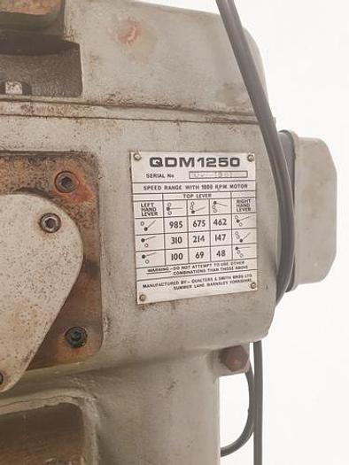 Used QUALTERS & SMITH QDM 1250 PILLAR DRILL