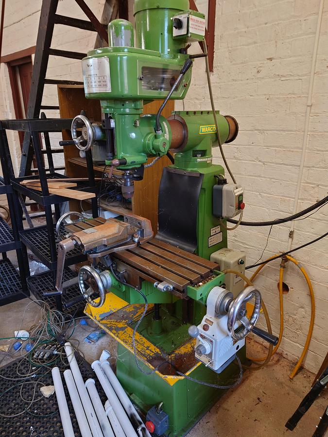 Used WARCO TURRET MILL Model A2