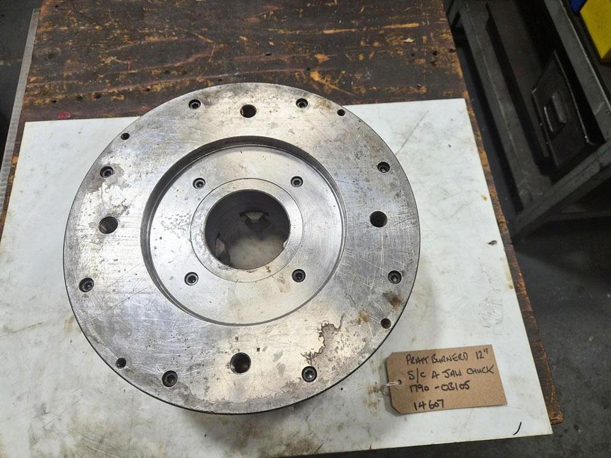 Used PRATT BURNERD 12" SELF CENTERING 4 JAW CHUCK Model 1790-03105