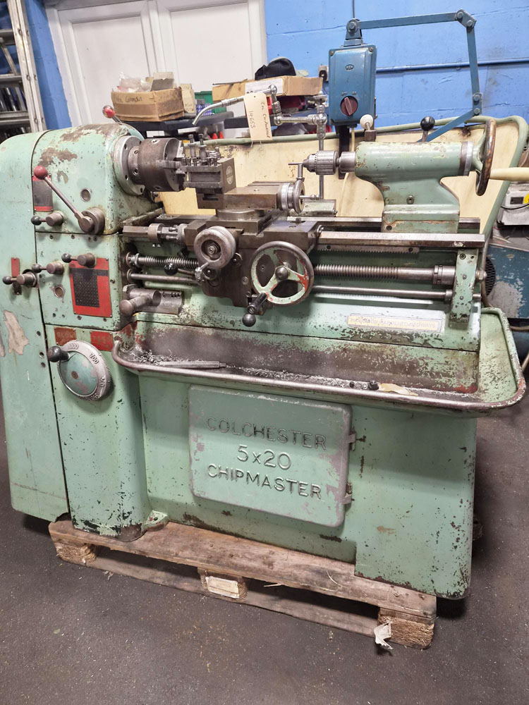 Used COLCHESTER CHIPMASTER 10" x 20" STRAIGHT BED CENTRE LATHE