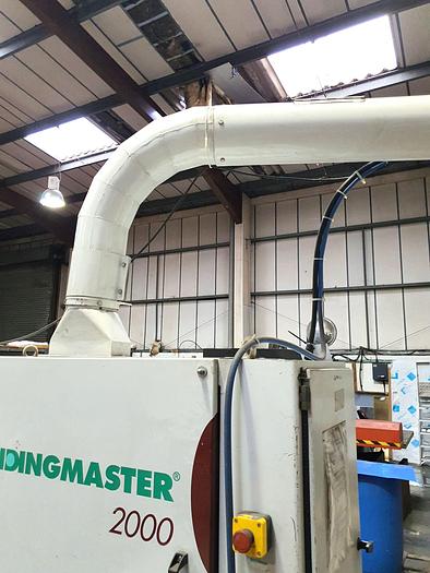 Used 1998 GRINDINGMASTER 2000 TYPE GR 2100-90 THROUGH FEED BELT SANDER