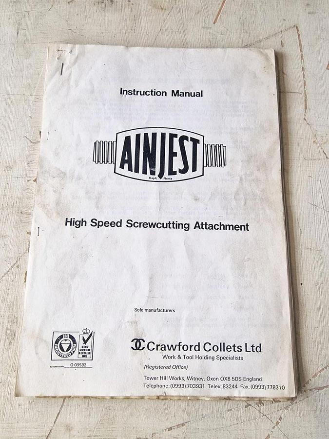 Used COLCHESTER TRIUMPH 2000 METRIC AINJEST ATTACHMENT