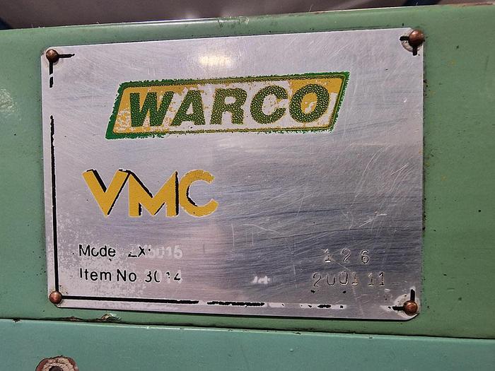 Used WARCO VMC VERTICAL MILL