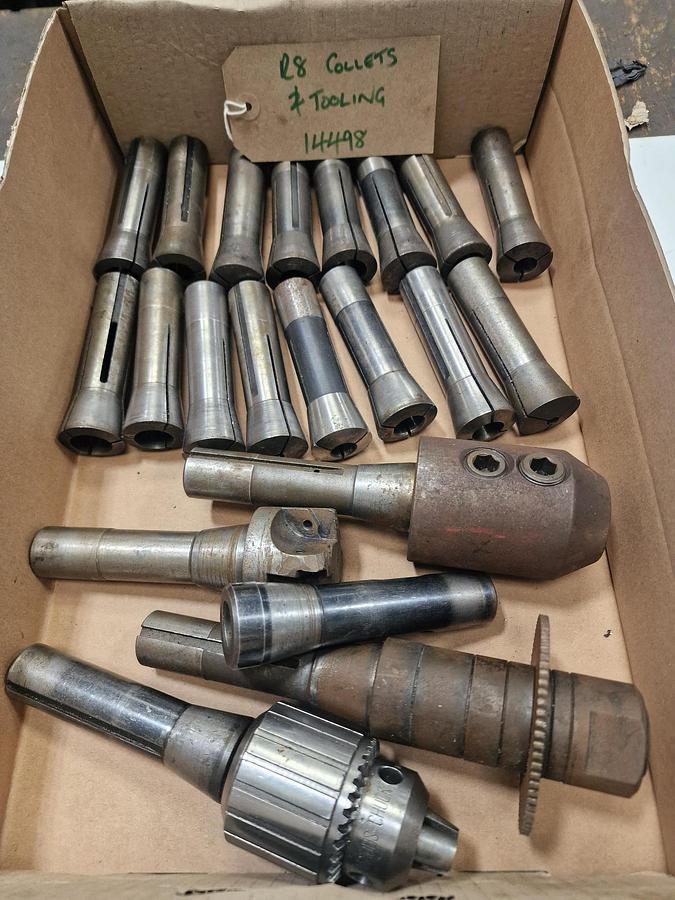 Used BRIDGEPORT R8 COLLETS & TOOLING