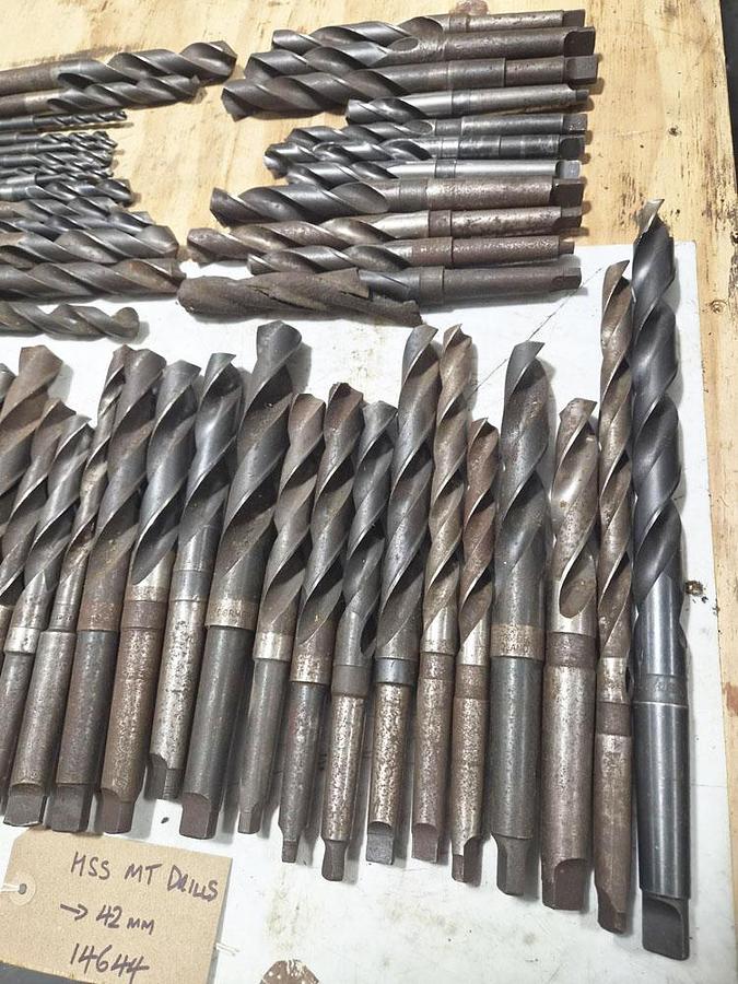Used UNKNOWN HSS MORSE TAPER DRILLS