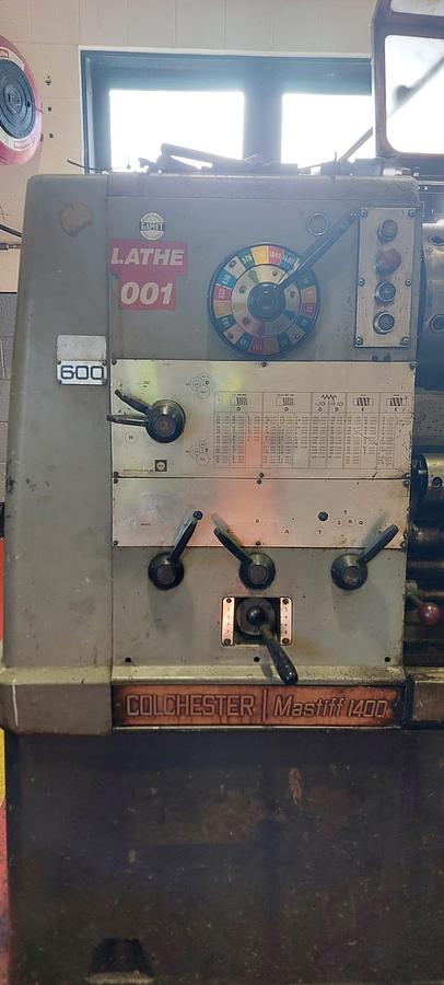 Used COLCHESTER MASTIFF 1400 x 120" GAP BED CENTRE LATHE