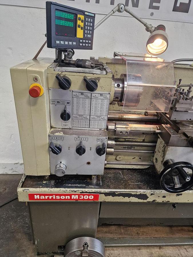 Used HARRISON M300 13" x 25" GAP BED CENTRE LATHE