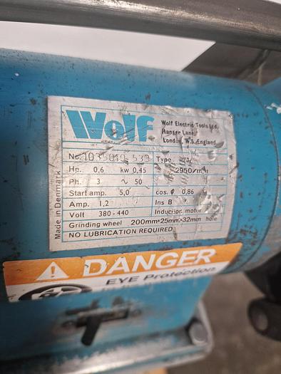 Used WOLF DOUBLE ENDED GRINDER