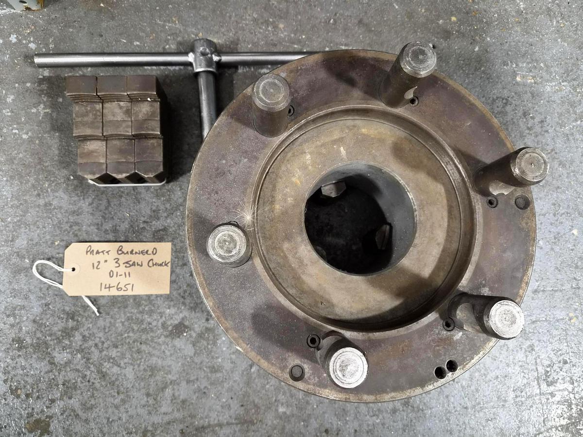 Used PRATT BURNERD 12" 3 JAW CHUCK