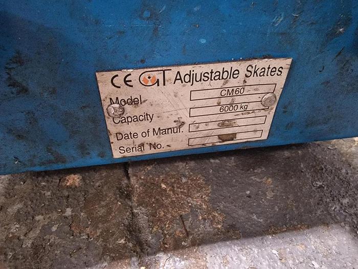 Used 2006 GT ADJUSTABLE MACHINE MOVING SKATES
