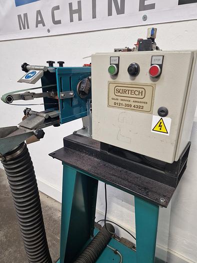 Used 2009 SURTECH FINTEC 411T MINI ABRASIVE BELT GRINDER