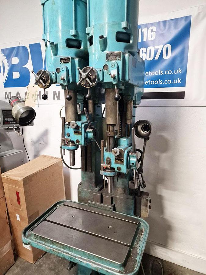 Used POLLARD 15CX 2 SPINDLE IN-LINE DRILL