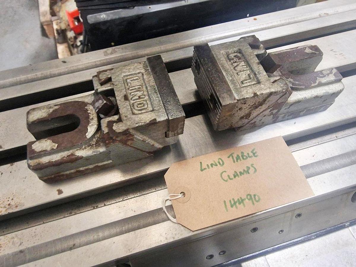 Used LIND TABLE CLAMPS